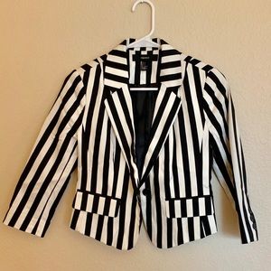 F21 striped blazer
